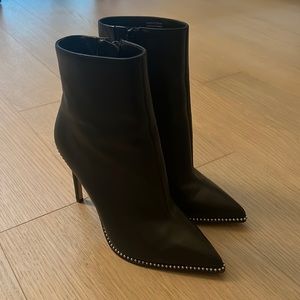 ALDO high heeled leather boots with studs